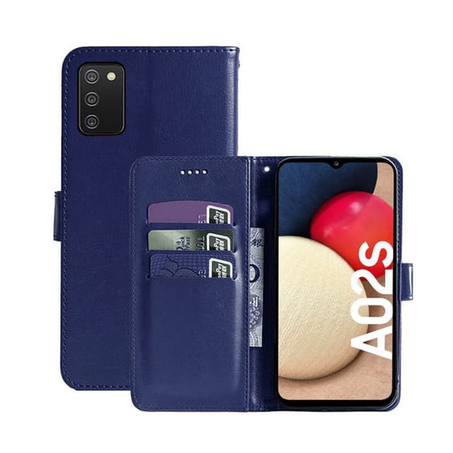 Mobilplånbok 3-kort Samsung Galaxy A02s  - Mörkblå