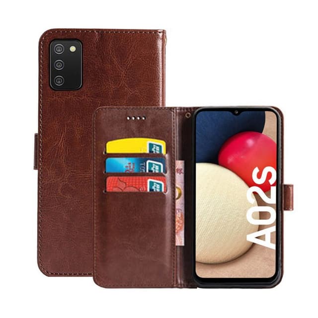 Lommebokdeksel 3-kort Samsung Galaxy A02s  - brun
