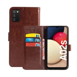 Lompakkokotelo 3-kortti Samsung Galaxy A02s  - ruskea