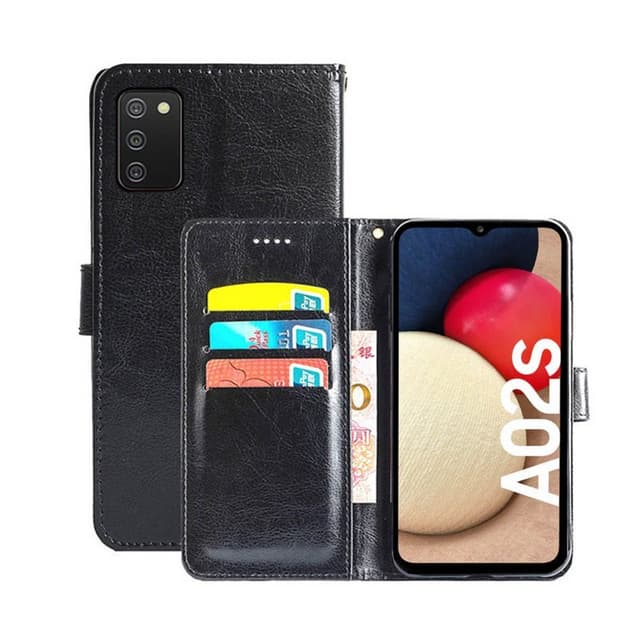 Mobilplånbok 3-kort Samsung Galaxy A02s  - Svart
