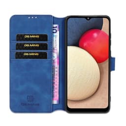 DG-Ming mobil lommebok 3-kort Samsung Galaxy A02s  - Blå
