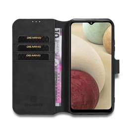 DG-Ming mobil lommebok 3-kort Samsung Galaxy A12  - Svart