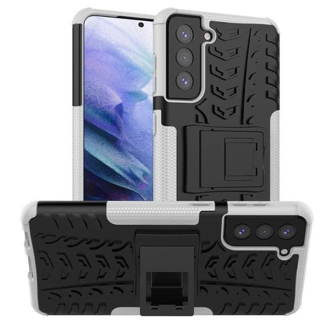 Stødbestandigt cover med stativ Samsung Galaxy S21 Plus  - hvid