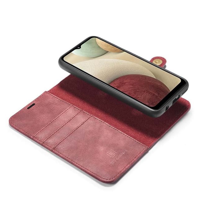 Mobil lommebok DG-Ming 2i1 Samsung Galaxy A12  - RØD