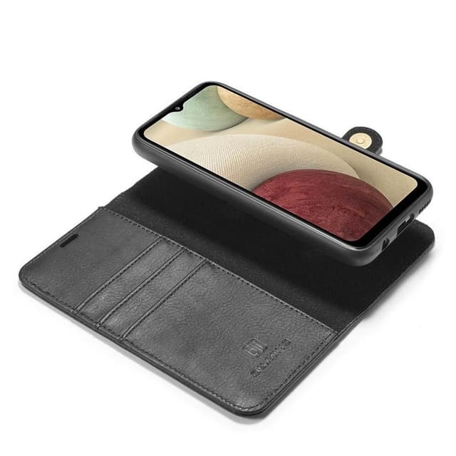 Mobil lommebok DG-Ming 2i1 Samsung Galaxy A12  - Svart