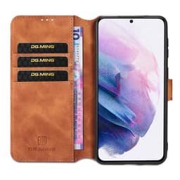 DG-Ming Wallet 3-kort Samsung Galaxy S21 Plus  - brun