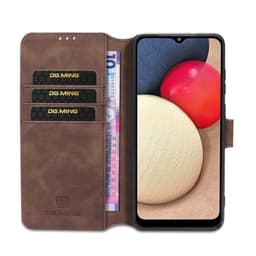 DG-Ming Wallet 3-kort Samsung Galaxy A02s  - kaffe
