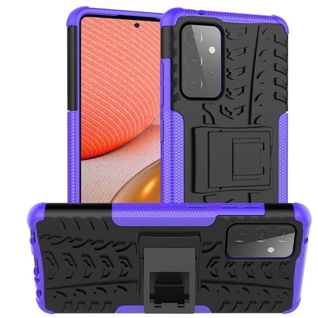 Stødbestandigt cover med stativ Samsung Galaxy A72 5G  - lilla