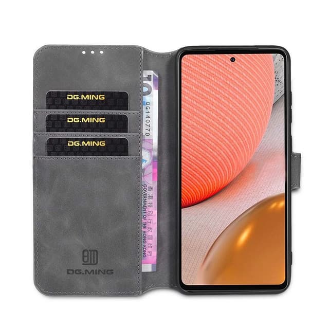DG-Ming mobilplånbok 3-kort Samsung Galaxy A72 5G  - Grå