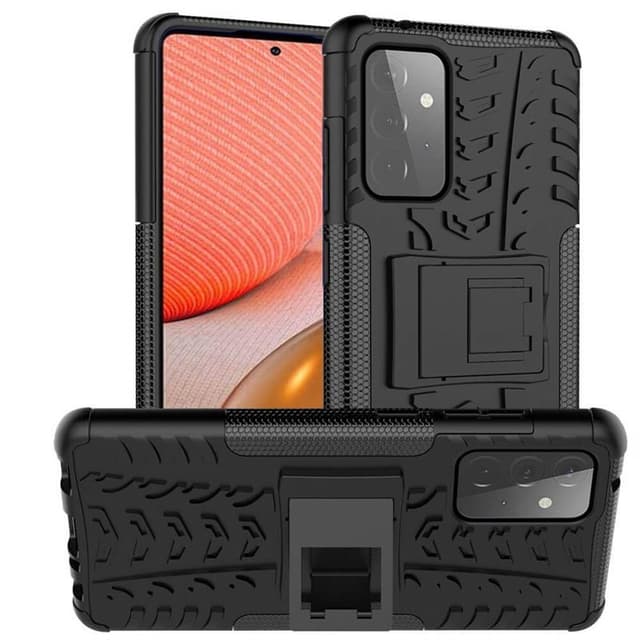 Stødbestandigt cover med stativ Samsung Galaxy A72 5G  - sort