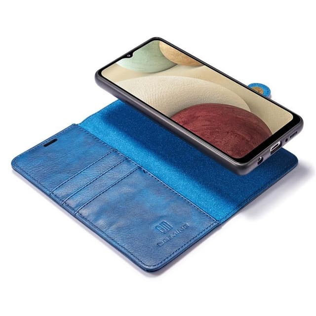 Mobil lommebok DG-Ming 2i1 Samsung Galaxy A12  - Blå