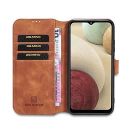 DG-Ming mobil lommebok 3-kort Samsung Galaxy A12  - brun