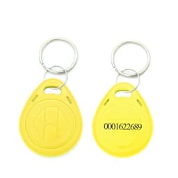 10-Pack Programmerbar RFID Blipp Nyckelring - Gul