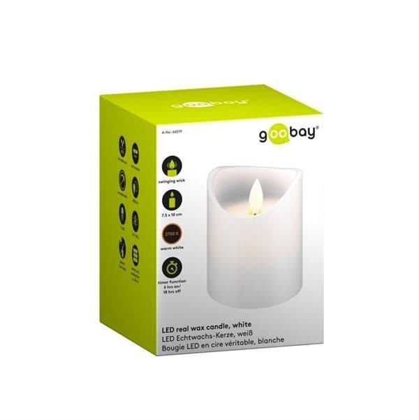 Goobay - LED Blockljus 7,5x10cm