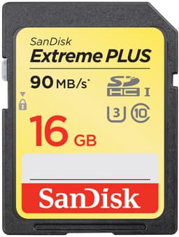 SanDisk Extreme Plus SD minnekort 16 GB