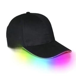 Kasket med LED - Sort, RGB Lys