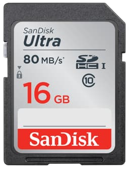 SanDisk Ultra SD muistikortti 16 GB