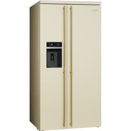 Smeg side-by-side køleskab SBS8004P (cream)