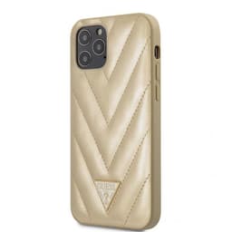 Guess iPhone 12/iPhone 12 Pro Suojakuori V Quilted Kulta