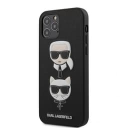 Karl Lagerfeld iPhone 12/iPhone 12 Pro Suojakuori Saffiano Karl & Choupette Musta