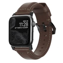 NOMAD Apple Watch 42/44mm/Apple Watch Ultra Armbånd Traditional Strap Sort/Rustic Brown