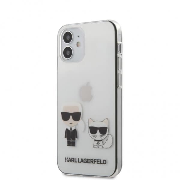 Karl Lagerfeld iPhone 12 Mini Skal Karl & Choupette Transparent Klar