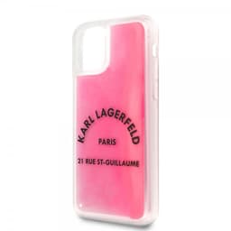 Karl Lagerfeld iPhone 11 Pro Max Deksel Glow In The Dark Magenta