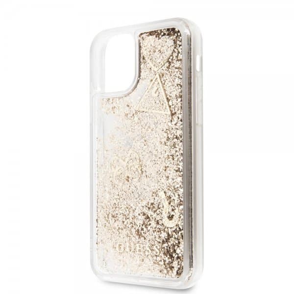 Guess iPhone 11 Skal Glitter Hearts