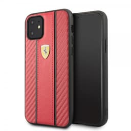 Ferrari iPhone 11 Skal Kolfibertextur Röd