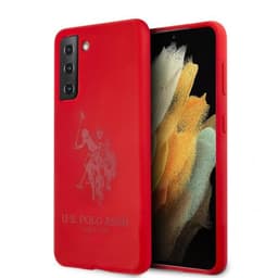 U.S. Polo Samsung Galaxy S21 Skal med Logo Röd
