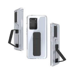Clckr Samsung Galaxy S20 Ultra Suojakuori GripCase Clear Musta