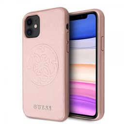 Guess iPhone 11 Cover Saffiano Cover Roseguld