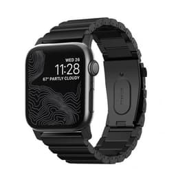 NOMAD Apple Watch 42/44mm/Apple Watch Ultra Ranneke Titanium Band Musta