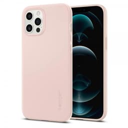 Spigen iPhone 12 Pro Max Suojakuori Thin Fit Pink Sand