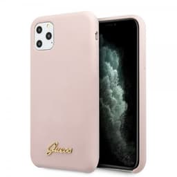 Guess iPhone 11 Pro Max Suojakuori Silikoniii Cover Vintage Vaaleanpunainen