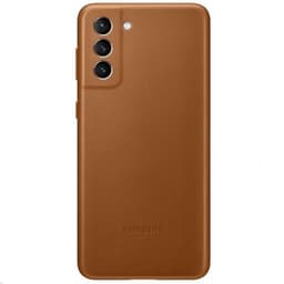 Samsung Original Galaxy S21 Plus Cover Leather Cover Brun