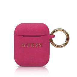 Guess AirPods (1/2) Cover med Logo Magenta