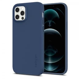 Spigen iPhone 12 Deksel Thin Fit Deep Blue