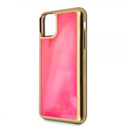 Guess iPhone 11 Pro Kuori Glow In The Dark Vaaleanpunainen Kulta