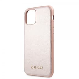 Guess iPhone 11 Pro Suojakuori Nahkarakenne RoseKeltainend