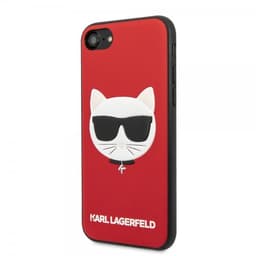 Karl Lagerfeld iPhone 7/8/SE Kuori Embossed Choupette Punainen