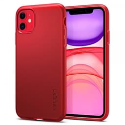 Spigen iPhone 11 Suojakuori Thin Fit Pro Punainen