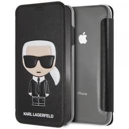 Karl Lagerfeld iPhone Xs Max Etui med Kortholder Ikonik Karl Sort