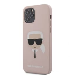 Karl Lagerfeld iPhone 12/iPhone 12 Pro Suojakuori Iconic Cover Vaaleanpunainen