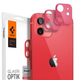 Spigen iPhone 12 Linsebeskyttelse Glas.tR Optik 2-pakning Product Red