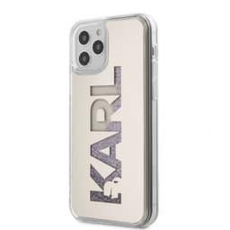Karl Lagerfeld iPhone 12 Pro Max Suojakuori Liquid Glitter Karl Hopea