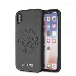 Guess iPhone X/Xs Deksel Saffiano Cover Svart