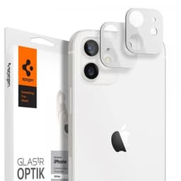 Spigen iPhone 12 Mini Kameran linssinsuojus Glas.tR Optik 2 kpl Valkoinen