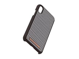 Elements iPhone XR Cover Idun Saeson Rutmønster Mørkebrun Hvid
