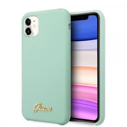 Guess iPhone 11 Kuori Silikoniii Cover Vintage Vihreä